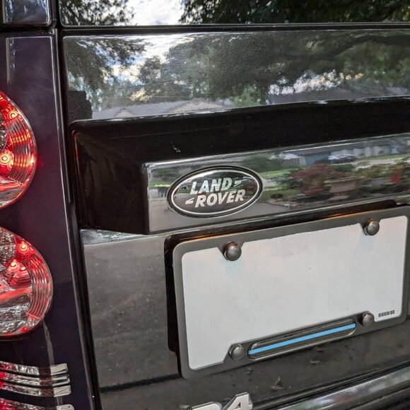 (2) Land Rover green silver grille emblem badge nameplate decal - Picture 6 of 7